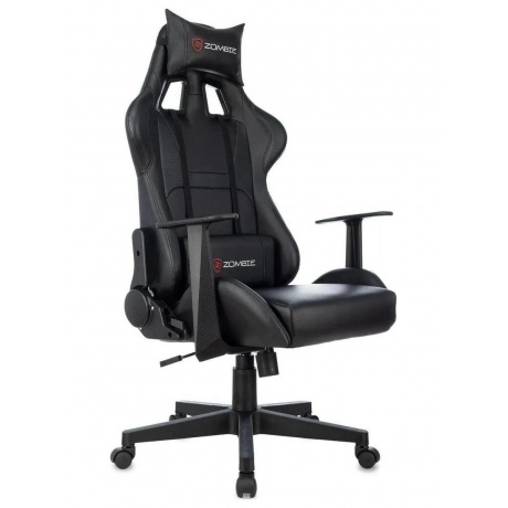 

Кресло игровое Zombie Game Penta черный эко.кожа с подголов. крестов. пластик