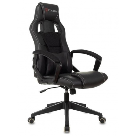 Кресло игровое Zombie Arena черный эко.кожа/ткань крестов. пласт...