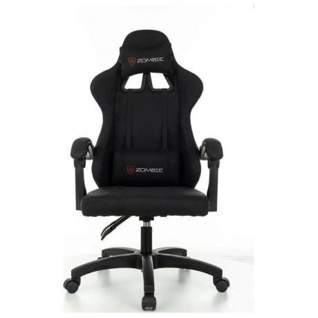 Кресло игровое Zombie Rudger черный с подголов. крестов. пластик - фото 19