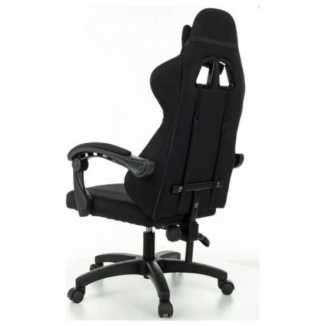 Кресло игровое Zombie Rudger черный с подголов. крестов. пластик - фото 3