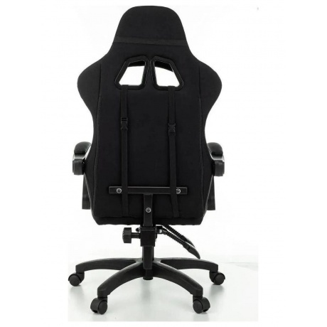 Кресло игровое Zombie Rudger черный с подголов. крестов. пластик - фото 4