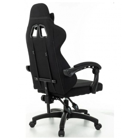 Кресло игровое Zombie Rudger черный с подголов. крестов. пластик - фото 5