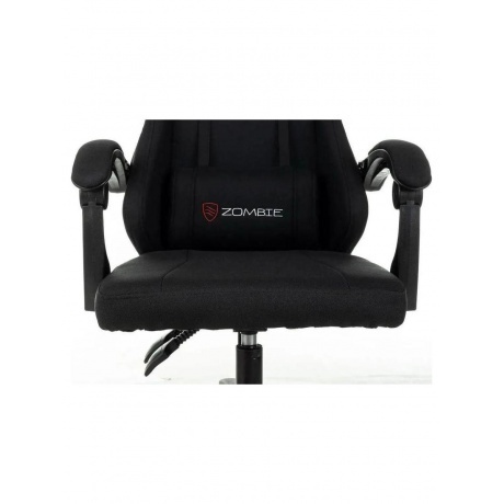 Кресло игровое Zombie Rudger черный с подголов. крестов. пластик - фото 8