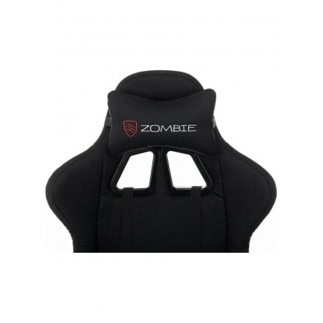 Кресло игровое Zombie Rudger черный с подголов. крестов. пластик - фото 9