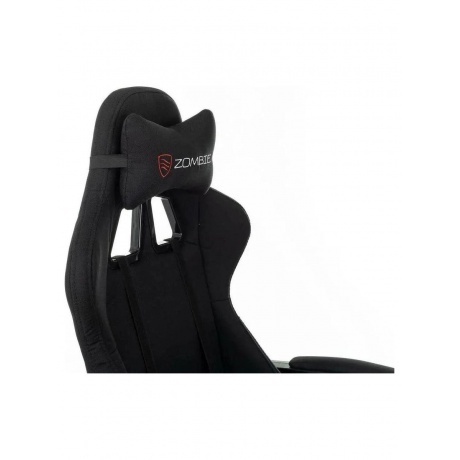 Кресло игровое Zombie Rudger черный с подголов. крестов. пластик - фото 10