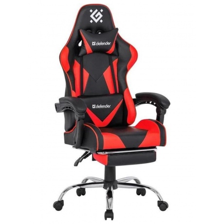 Кресло игровое Defender PILOT RED/BLACK - фото 1