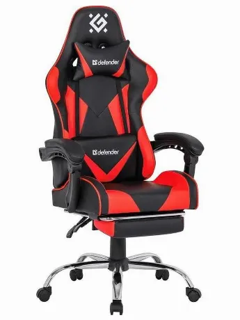 Кресло игровое Defender PILOT RED/BLACK