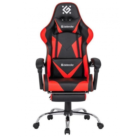 Кресло игровое Defender PILOT RED/BLACK - фото 2