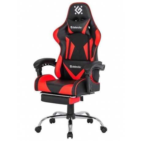 Кресло игровое Defender PILOT RED/BLACK - фото 3