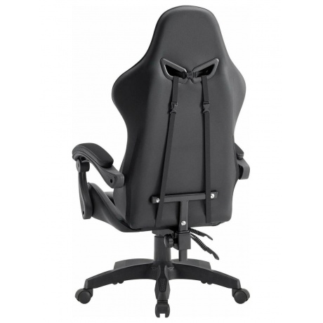 Кресло игровое Defender OKAS BLACK/GREY PU - фото 4