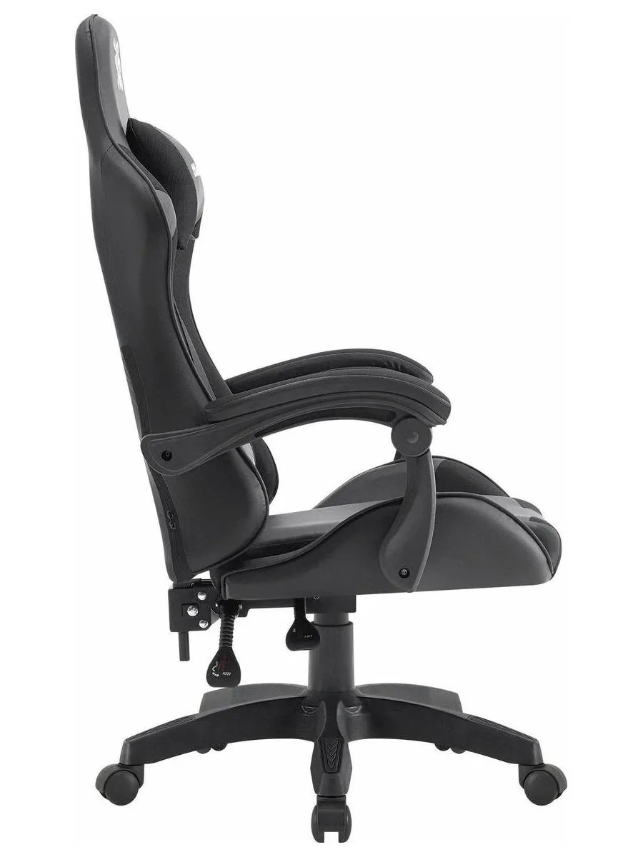 Кресло игровое Defender OKAS BLACK/GREY PU - фото 5