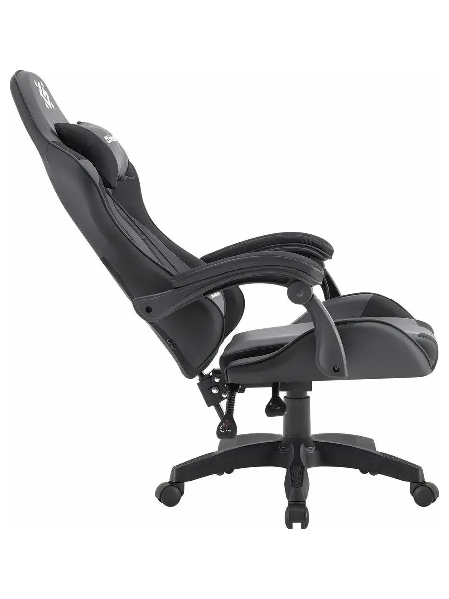Кресло игровое Defender OKAS BLACK/GREY PU - фото 6