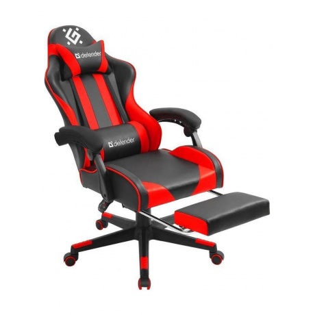 Кресло игровое Defender ROCK BLACK/RED PU - фото 1