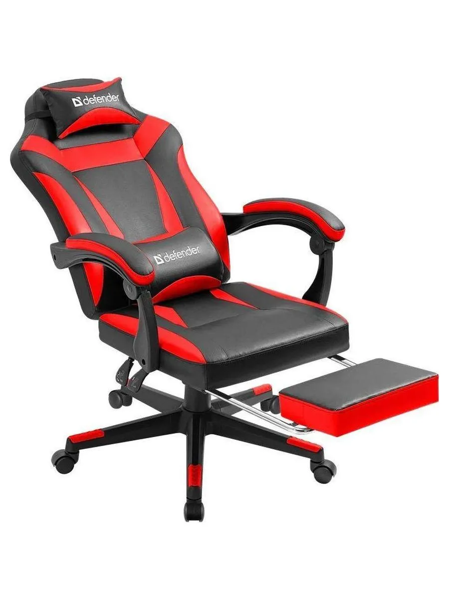 Кресло игровое Defender CRUISER BLACK/RED PU - фото 4