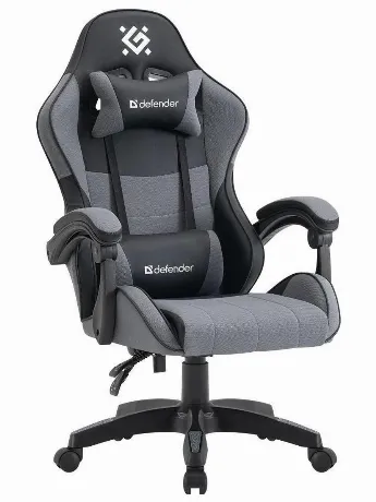 Кресло игровое Defender STRIDER BLK/GREY PU 64056