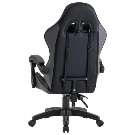 Кресло игровое Defender STRIDER BLK/GREY PU 64056 - фото 6