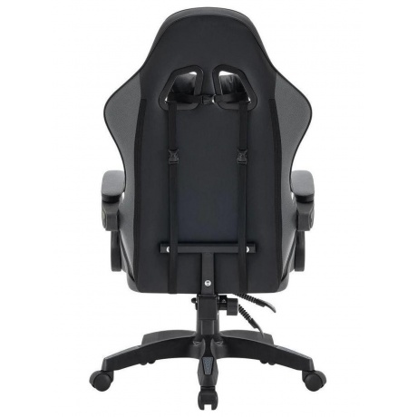 Кресло игровое Defender STRIDER BLK/GREY PU 64056 - фото 7