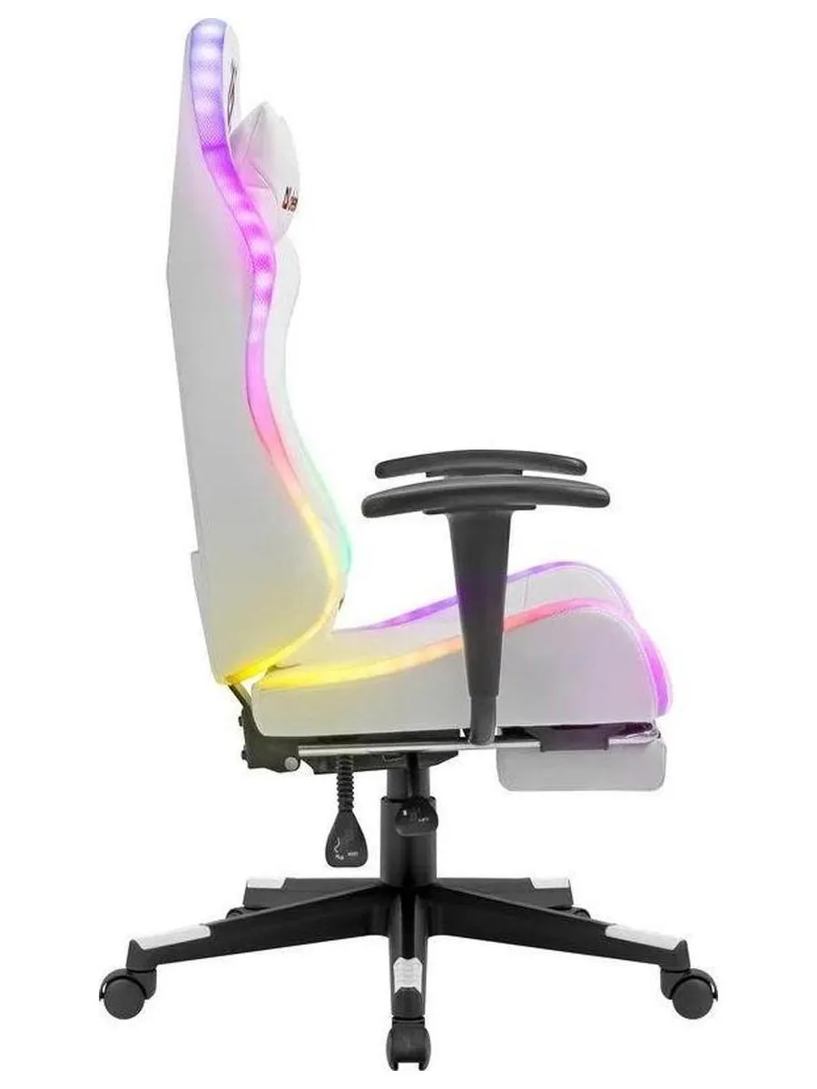 Кресло игровое Defender Watcher Белый, подсветка, полиуретан - фото 3