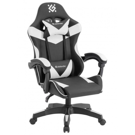 Кресло игровое Defender URANA BLACK / WHITE 64058 - фото 1