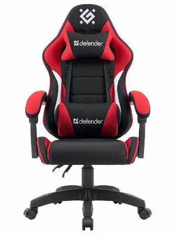 Кресло игровое Defender Sorrento Черный/Красный, класс 3, ткань
