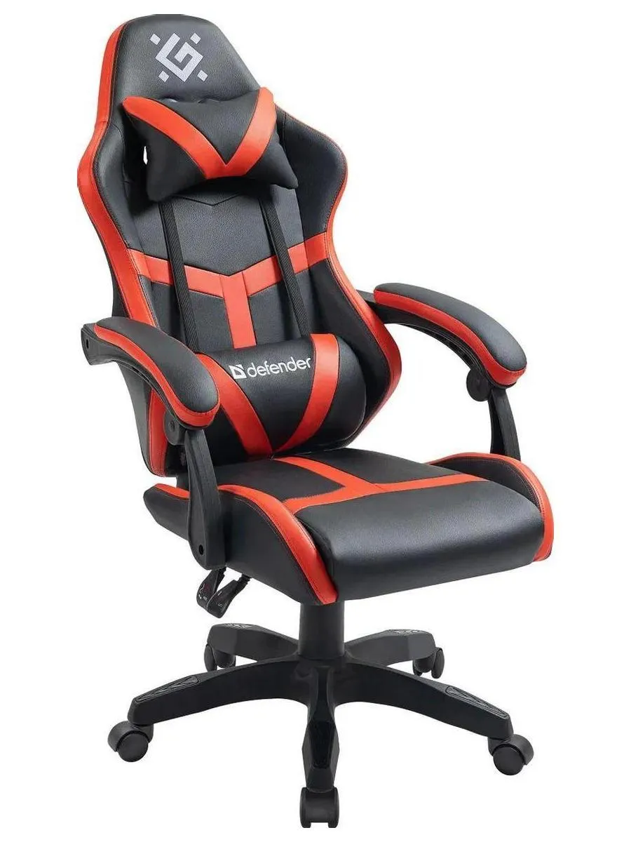 Кресло игровое Defender Synergy Черный/Красный, класс 3, PU - фото 4
