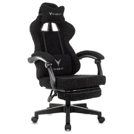 Кресло игровое Knight LordF черный экомех крестов пластик подстдля ног 8924₽