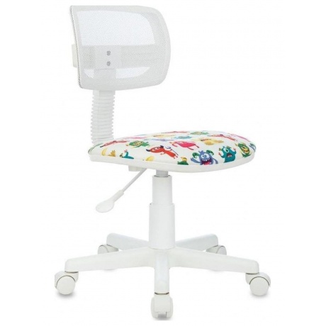 

Кресло детское Бюрократ CH-W299 белый TW-15 мультиколор сиденье монстры сетка/ткань крестов. пластик