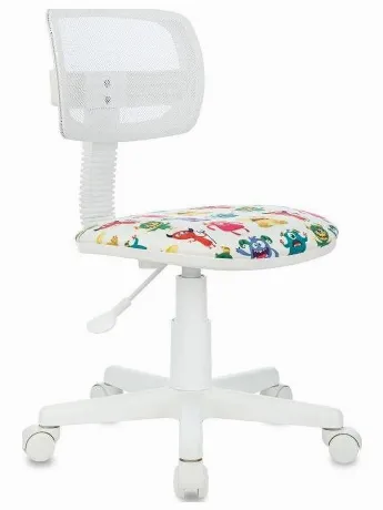 Кресло детское Бюрократ CH-W299 белый TW-15 мультиколор сиденье ...