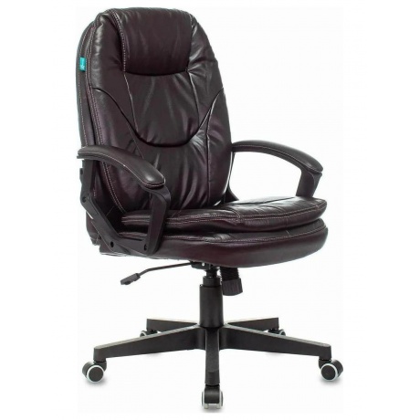 

Кресло руководителя Бюрократ CH-868N NE-15 темно-коричневый, искусственная кожа, крестовина пластик