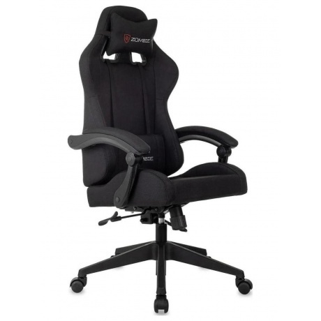 Кресло игровое Zombie Predator Neo Black черный, крестов. пласти...