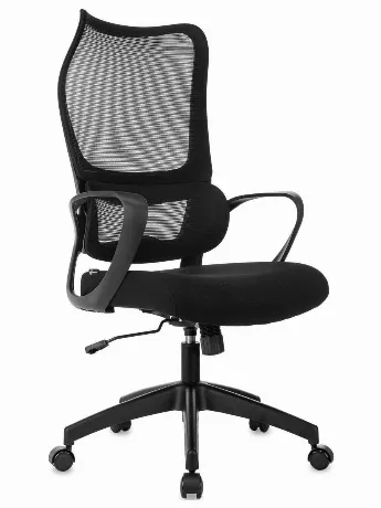 Кресло руководителя Бюрократ Sigma 2 черный сетка/ткань крестов....