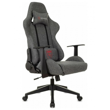 Кресло игровое Zombie Neo 3C1 серый, крестов. пластик - фото 1