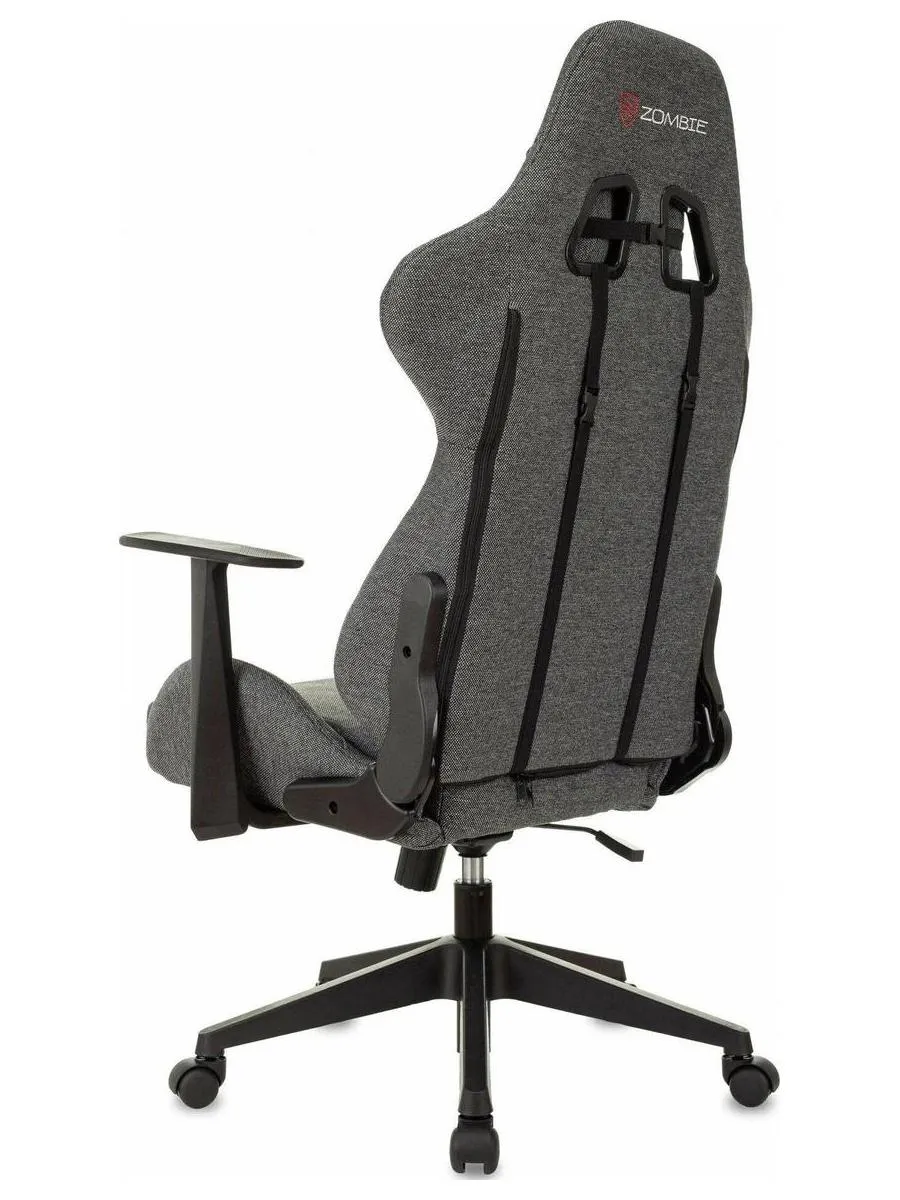 Кресло игровое Zombie Neo 3C1 серый, крестов. пластик - фото 5