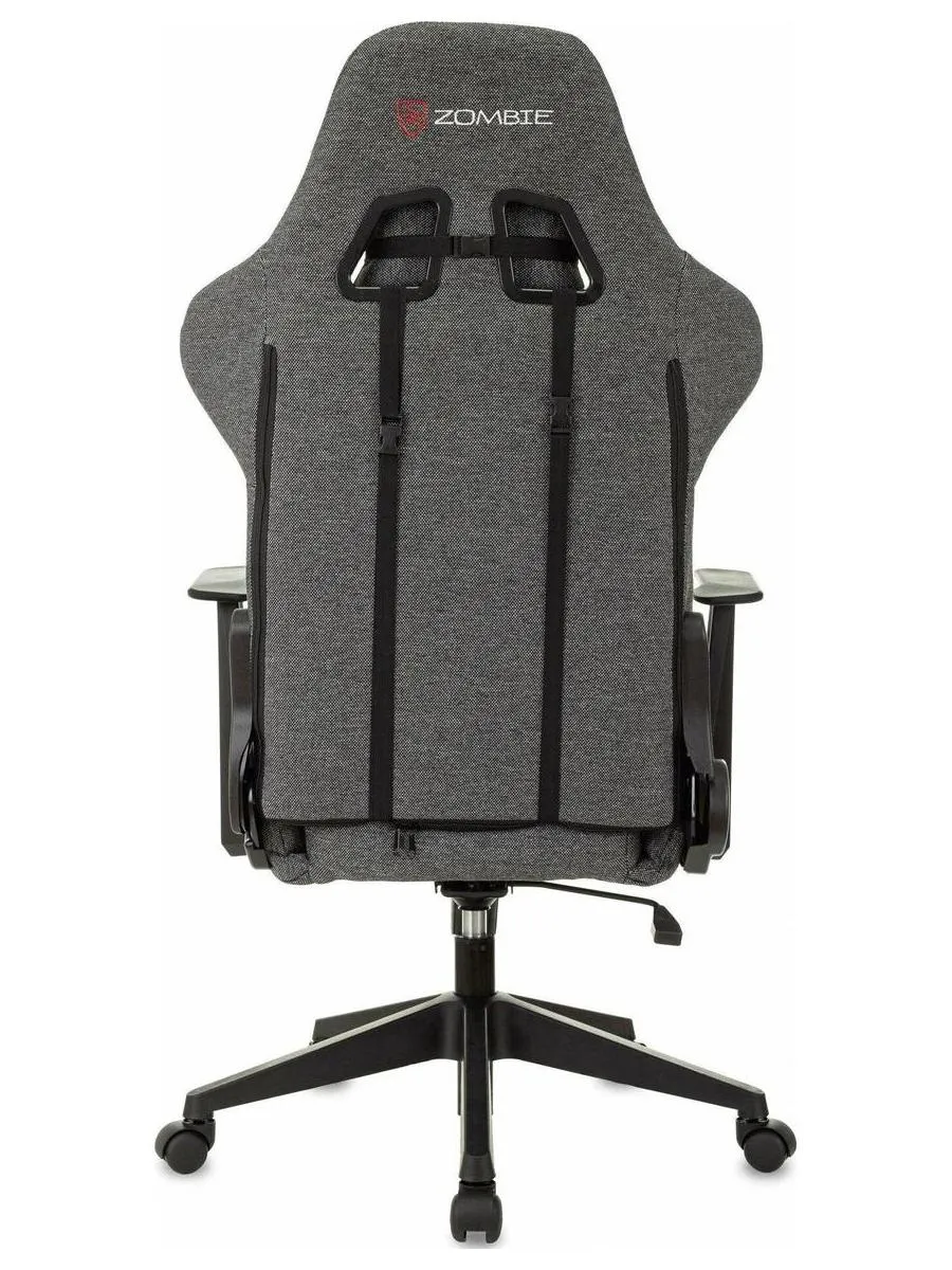 Кресло игровое Zombie Neo 3C1 серый, крестов. пластик - фото 6