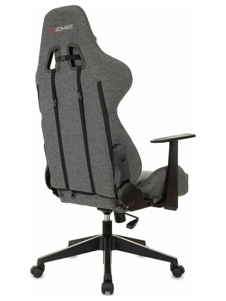 Кресло игровое Zombie Neo 3C1 серый, крестов. пластик - фото 7