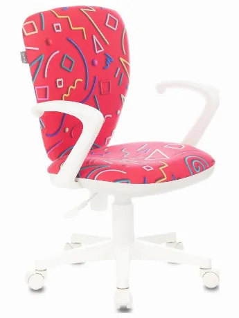 Кресло детское Бюрократ KD-W10AXSN малиновый Sticks 05 крестовин...