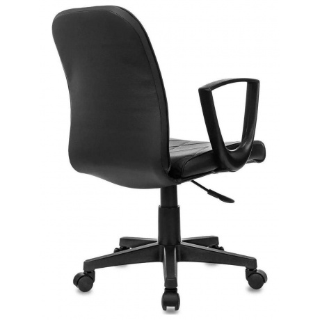 Кресло Бюрократ CH-327 черный эко.кожа крестов. пластик - фото 4