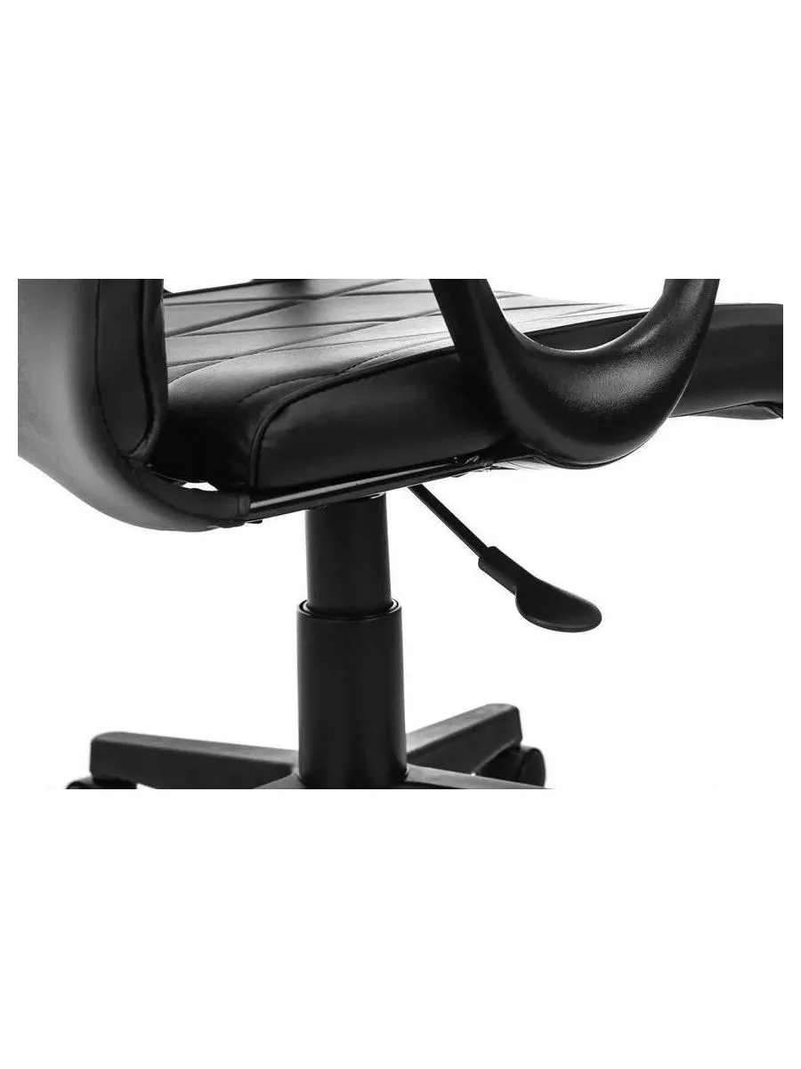 Кресло Бюрократ CH-327 черный эко.кожа крестов. пластик - фото 5