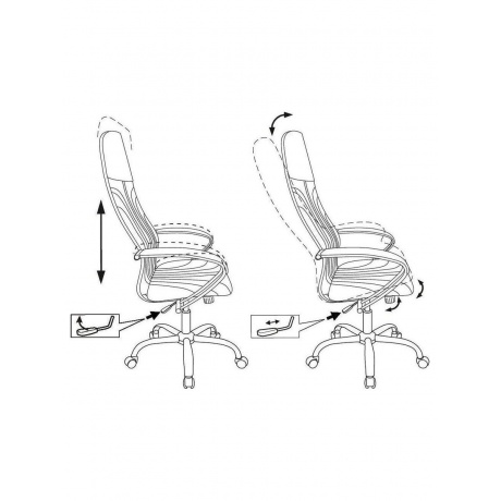 Кресло руководителя Бюрократ CH-610SL черный, ткань - фото 4