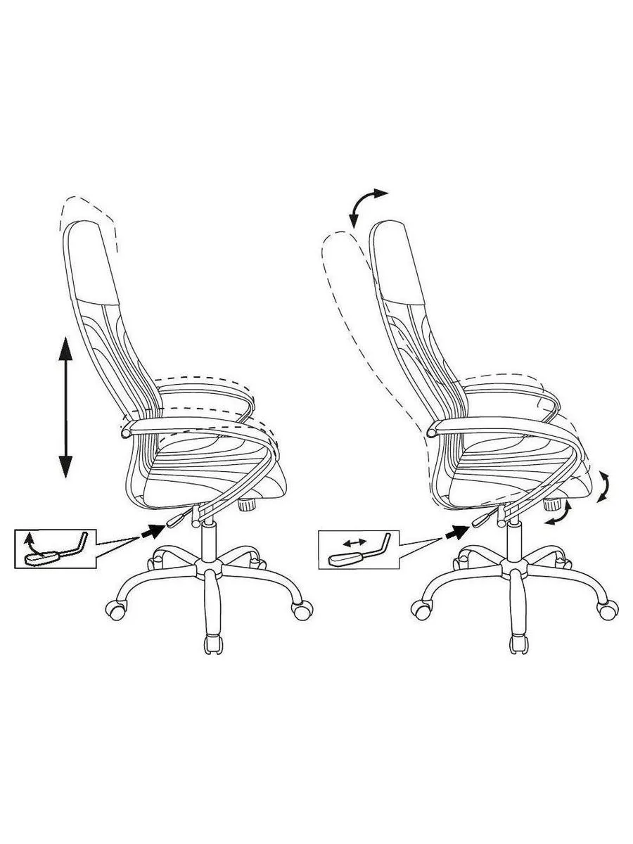 Кресло руководителя Бюрократ CH-610SL черный, ткань - фото 4