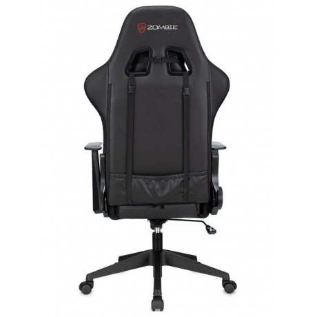 Кресло игровое Zombie GAME RGB черный эко.кожа/ткань крестов. пластик - фото 5