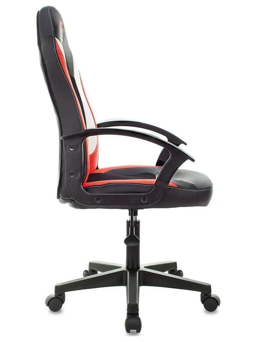 Кресло игровое Zombie 11LT черный/красный текстиль/эко.кожа крестовина пластик - фото 3