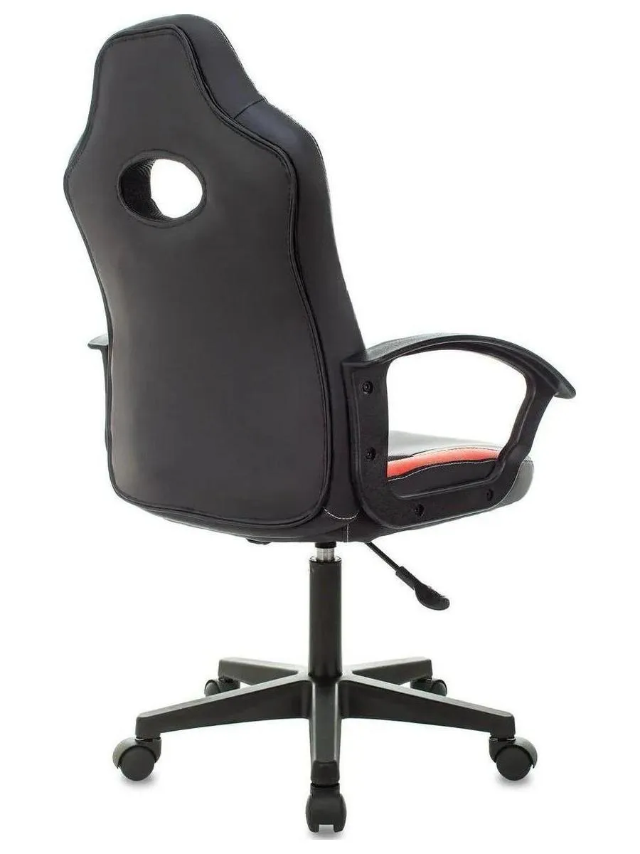 Кресло игровое Zombie 11LT черный/красный текстиль/эко.кожа крестовина пластик - фото 4