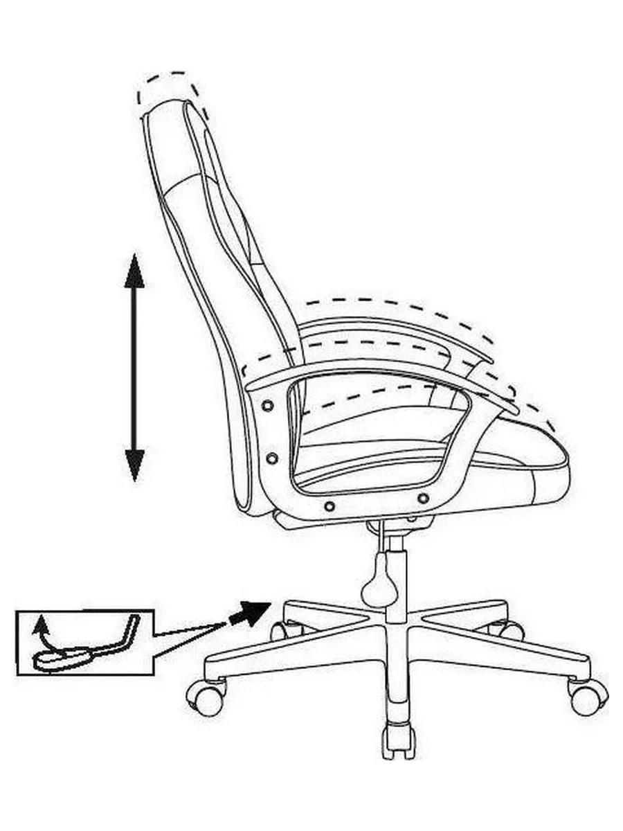 Кресло игровое Zombie 11LT черный/красный текстиль/эко.кожа крестовина пластик - фото 5