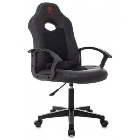 Кресло игровое Zombie 11LT черный текстильэкокожа крестовина пластик 6399₽