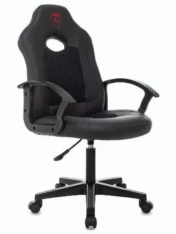 Кресло игровое Zombie 11LT черный текстиль/эко.кожа крестовина п...