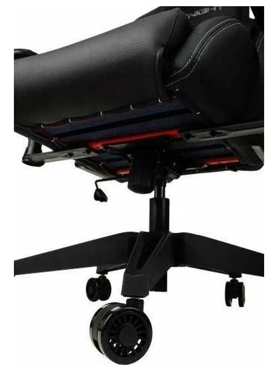 Кресло игровое Knight Outrid Smile черный эко.кожа крестов. пластик - фото 13