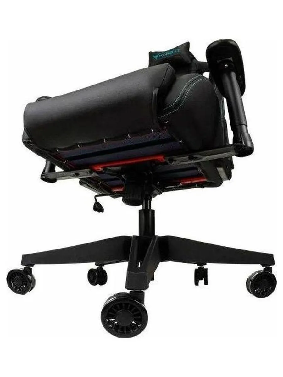 Кресло игровое Knight Outrid Smile черный эко.кожа крестов. пластик - фото 14