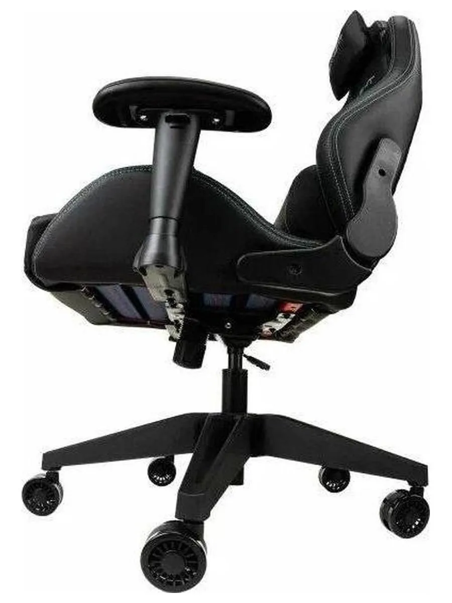 Кресло игровое Knight Outrid Smile черный эко.кожа крестов. пластик - фото 15