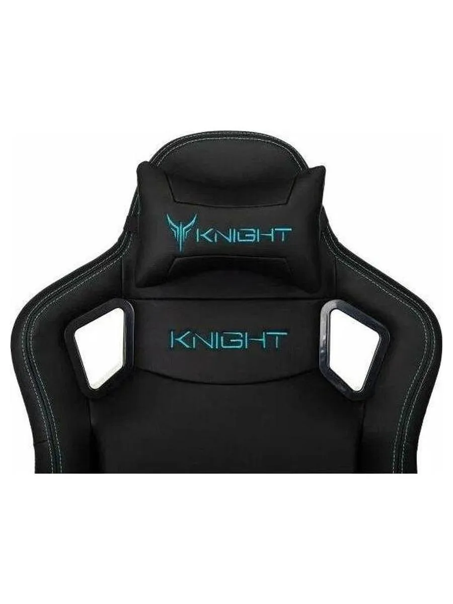 Кресло игровое Knight Outrid Smile черный эко.кожа крестов. пластик - фото 16